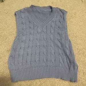 Blue sweater vest